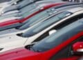 Ford Motor Co. Focus compact vehicles sit on display on the lot of the Sutton Ford car dealership in Matteson, Illinois, U.S., on Friday, Oct. 30, 2015.